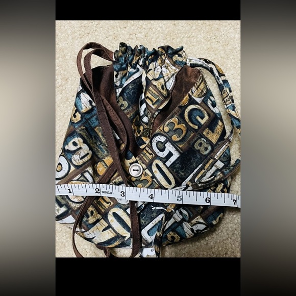 Bag & Clutch set handmade small new quirky cute monkey numbers - Picture 6 of 12